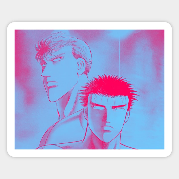 『B・B』ビービー Burning Blood OVA Ver2 No Logo Sticker by MiamiCannibal